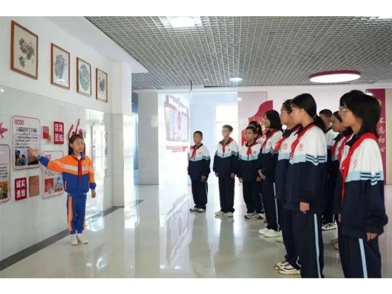 泰安市集中举行“强国复兴有我 争当新时代好少年”初中建队仪式