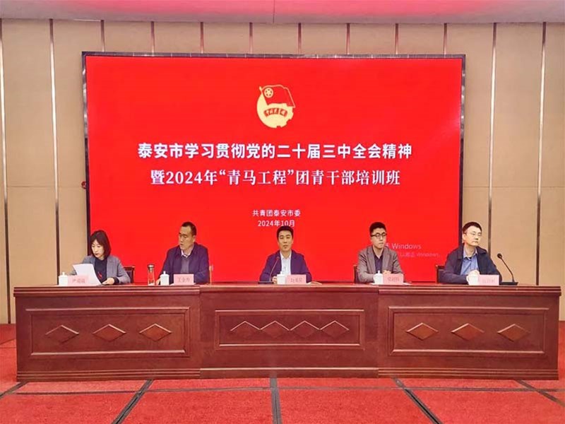 泰安市学习贯彻党的二十届三中全会精神暨2024年“青马工程”团青干部培训班举行